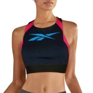 Reebok Sports Bra Workout Ready Low Impact Racerback Mesh Bralette Size M